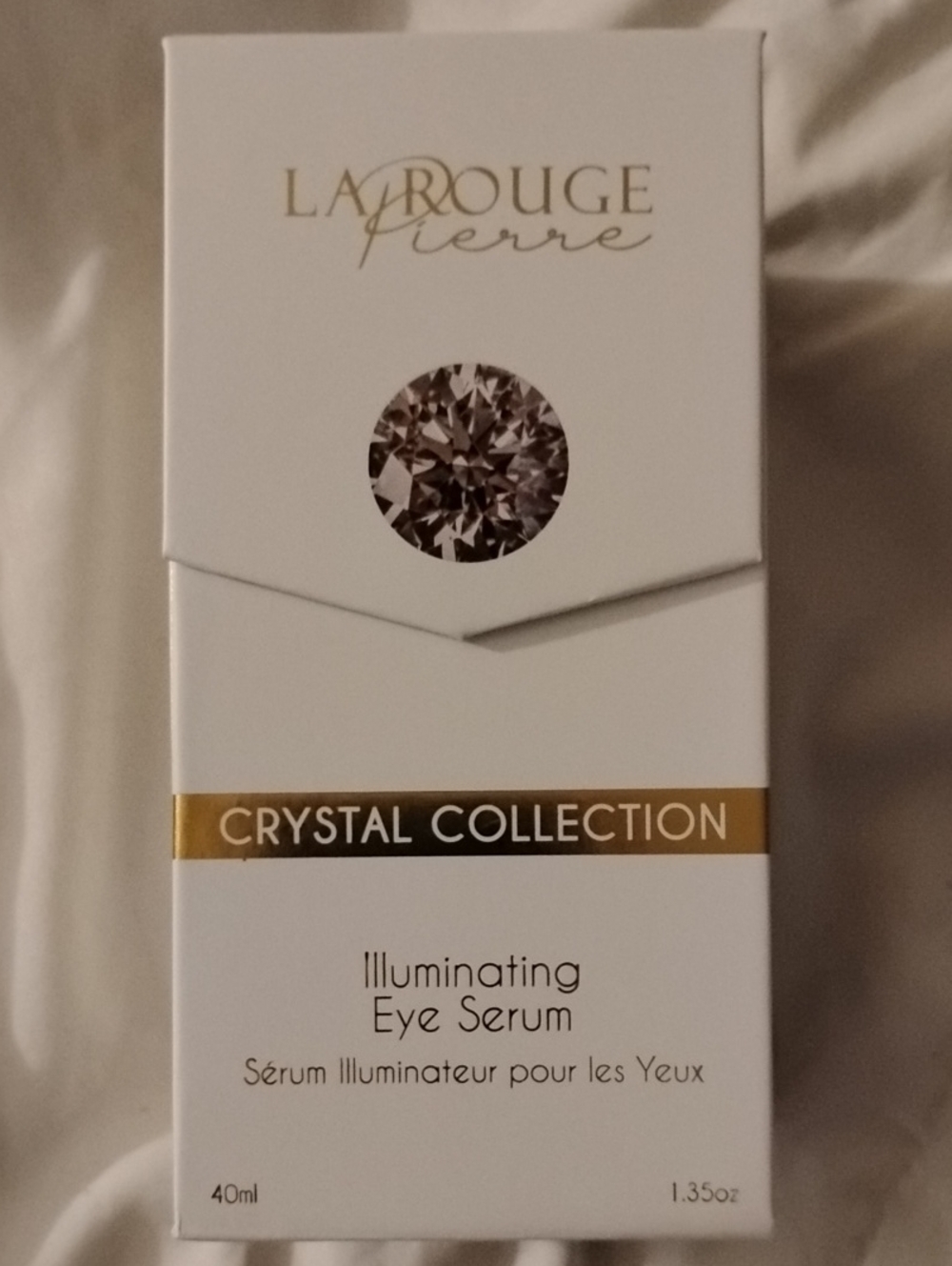 LaRouge Pierre Crystal Collection Illuminating Eye Serum - White & Gold